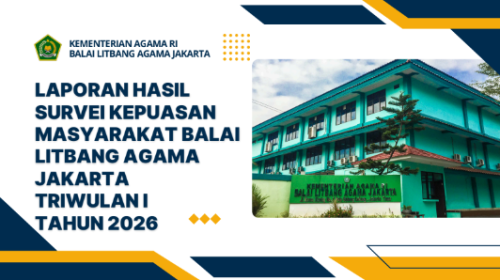 Laporan Hasil Survey Kepuasan Masyarakat (SKM) Balai Litbang Agama Jakarta Triwulan I Tahun 2026